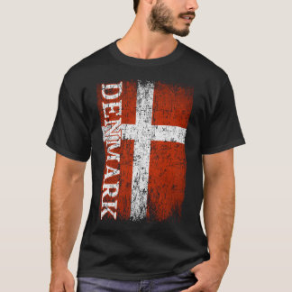 Denemarken Vlag Gift Vrouwen Mannen Kinderen Denem T-shirt