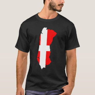 Denemarken vlag in Römö overzicht Römö T-shirt