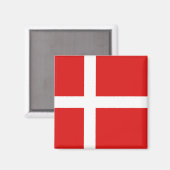 Denemarken Vlag Magnet Magneet (Voorkant / Achterkant)