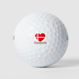 Denemarken Vlag Uitknip Golfballen