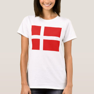 Denemarken Vlag x kaart T-Shirt