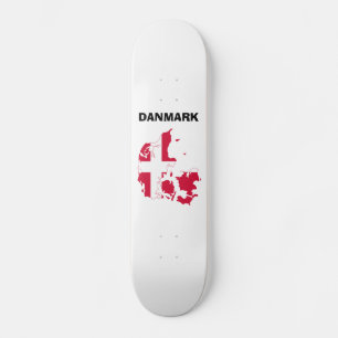 Denemarken - Vlaggenkaart Skateboard