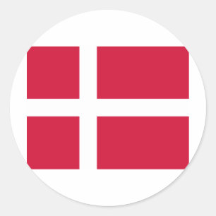 Denemarken Vlagontwerp Ronde Sticker