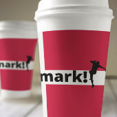 Denemarken voetbal papieren bekers