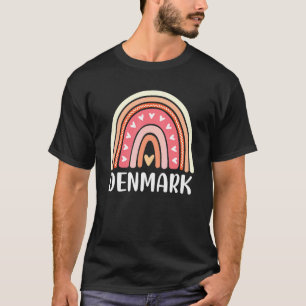 Denemarken voor regenboogharten voor vrouwen t-shirt