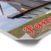 Denemarken - vuurtoren van Fanø - Poster (Hoek)