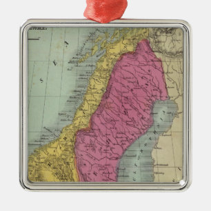 Denemarken Zweden en Noorwegen Metalen Ornament