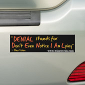 Denial Bumpersticker (Op auto)
