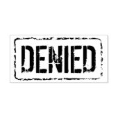 Denied Geannuleerd houten rubberstempel voor kanto Rubberstempel (Afrduk)