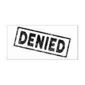 Denied Red Rubber Stamp Rubberstempel (Afrduk)