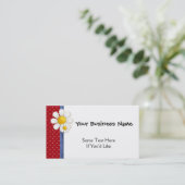 Denim and Daisies All Purpose Visitekaartje (Staand voorkant)