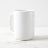 Denim Back Fleurs de poche Paix Amour Espoir Mug (Devant gauche)