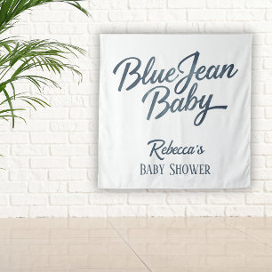 Denim Beer waslijn Boy Blue Jean Baby shower Wandkleed