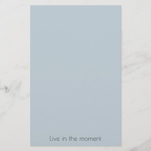 Denim blauw briefpapier (Voorkant)