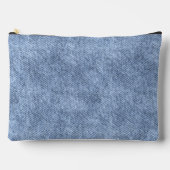 Denim Blauw Denim Patroon Etui (Voorkant)