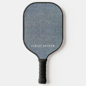 denim blauw spijkerbroek look pickleball paddle (Achterkant)