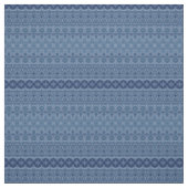 Denim Blue Bohemian Pattern Stof (Swatch)