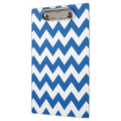 Denim Blue Bold Chevron Klembord (Links)
