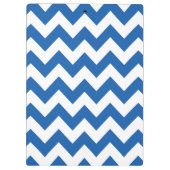 Denim Blue Bold Chevron Klembord (Achterkant)