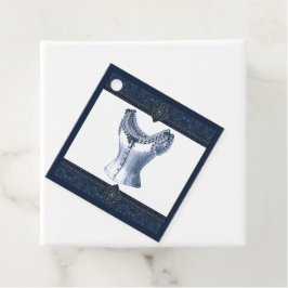 Denim Blue Bustier Bedankjes Labels