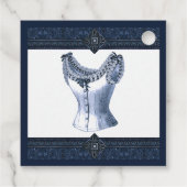 Denim Blue  Bustier Bedankjes Labels (Achterkant)