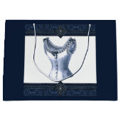 Denim Blue Bustier Groot Cadeauzakje (Voorkant)