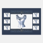 Denim Blue  Bustier Inpakpapier Vel (Voorkant 2)