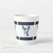 Denim Blue  Bustier Latte Mok (Voorkant)