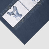 Denim Blue  Bustier Tissuepapier (Detail)