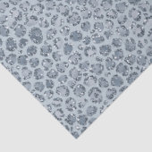 Denim Blue Leopard Print Glitter     Tissuepapier (Detail)