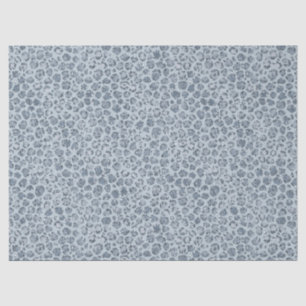 Denim Blue Leopard Print Glitter     Tissuepapier