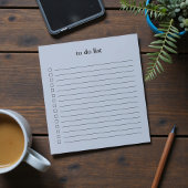 Denim Blue To Do List Minimalist Teacher Simple Notitieblok