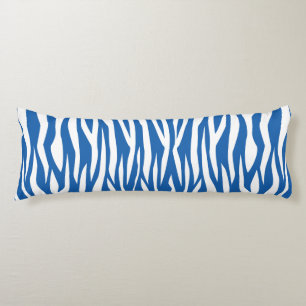 Denim Blue Zebra Print Lichaamskussen