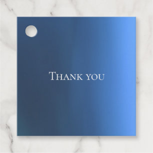 Denim Blues Color Favor Tags Bedankjes Labels