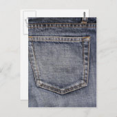 Denim Briefkaart (Voorkant / Achterkant)