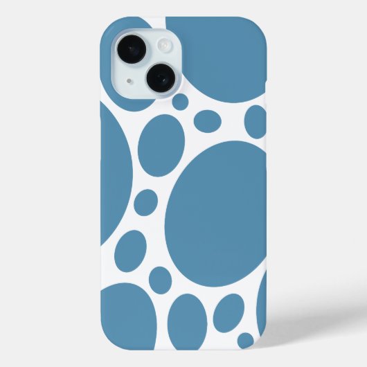 Denim Bule Bubbles Case-Mate iPhone Case (Achterkant)