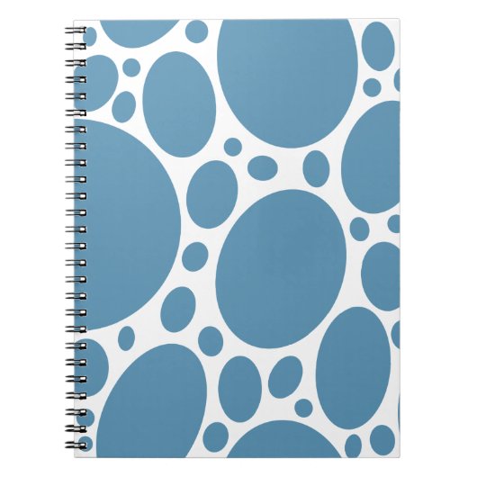 Denim Bule Bubbles Notitieboek (Voorkant)