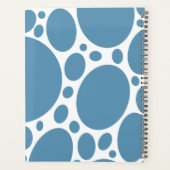 Denim Bule Bubbles Planner (Achterkant)