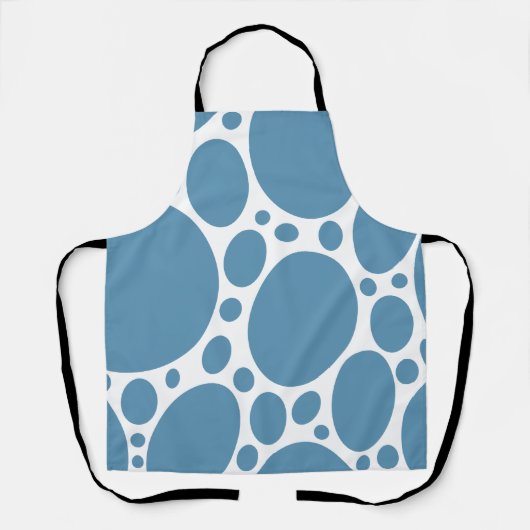 Denim Bule Bubbles Schort (Voorkant)
