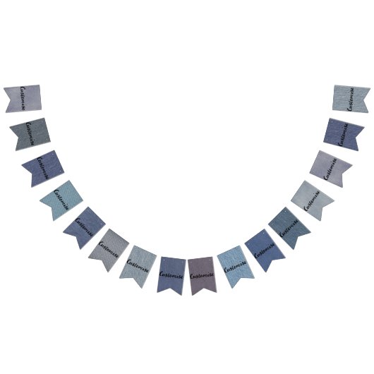 Denim Bunting Banner Flags  (Alle)