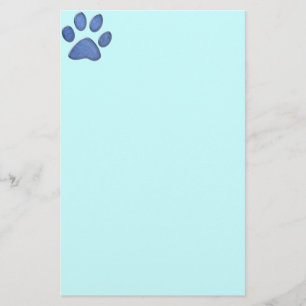 denim cat paw-afdruk briefpapier
