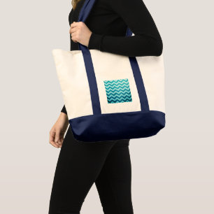 Denim Chevron par Shirley Taylor Sac fourre-tout