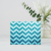 Denim Chevron van Shirley Taylor Briefkaart (Staand voorkant)