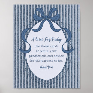 Denim Coquette Strikje Blauwe Spijkerbroek Advies  Poster