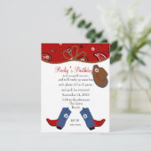 Denim Cowgirl Kaart (Staand voorkant)