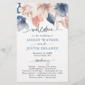 Dénim défraîchi et programme de mariage élégant et (Devant)