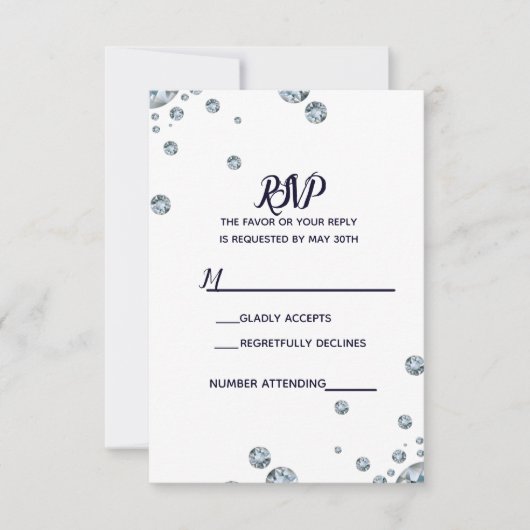 Denim & Diamants Blue Jeans Bling Glam RSVP (Devant)