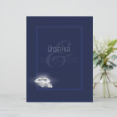 Denim & diamants papier stationnaire. (Debout devant)