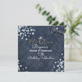 Denim & Diamond MIS QUINCE Invitations de la Couro (Debout devant)