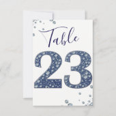 Denim & Diamonds Bling Glitter Tafelnummer 23 (Voorkant)